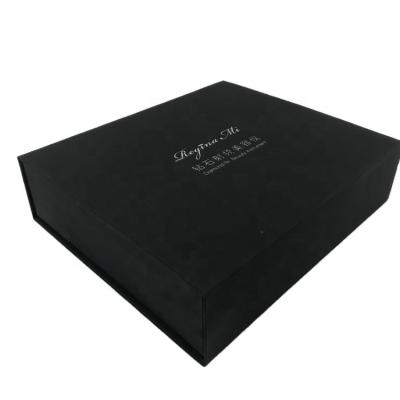 China Wholesale Custom Recyclable Logo Luxury Black Kraft Cardboard Electronic Cosmetic Magnetic Paper Gift Box for sale