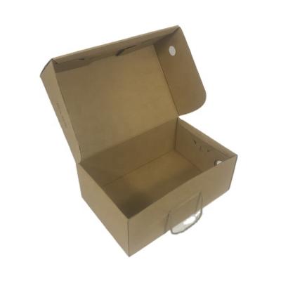 China Factory Direct Wholesale Eco Friendly Brown Kraft Natural Color Recyclable Corrugated Shoe Clothes Shipping Mailing Box for sale