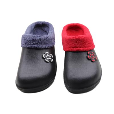 China Round Women's Winter Thermal Sandals , Slipper Warm Soft Bottom Cotton Non-slip Waterproof Cold Resistant for sale