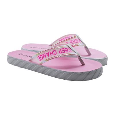 China Light Women's Flats Shoes Flip Flops Beach Slippers Summer Causal Light Customized Sandals Logo for sale