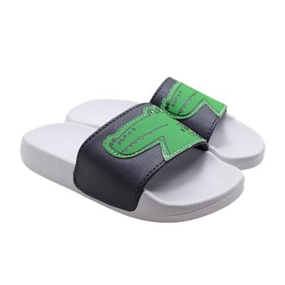 China Flat Boy's EVA Summer Beach Slippers - Crocodile Compound with EVA Indoor Slide Sandals for sale