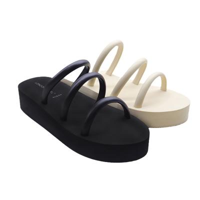 China New Fashion Trend Design Women's Thick Bottom Summer EVA Slippers Women Wedge Sandal Slide Wedge Slippers for sale