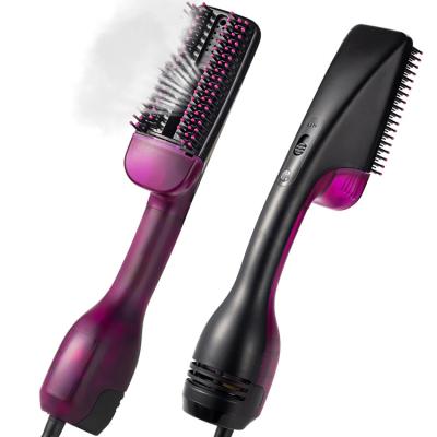 China 2021 Newest Steam Straightener Steam Hair Straightening Brush Dryer Multi Functional Ionic Ceramic Comb With Ergonomic Design For Both Dry And Wet Hair for sale