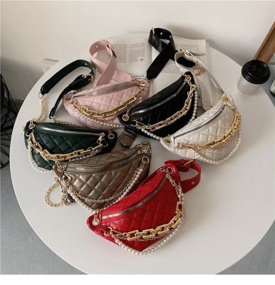 China Popular Leather Fashion Fanny Pack Wholesale Water Proof Designer Women Waist Bags Messenger Waist Bags for sale