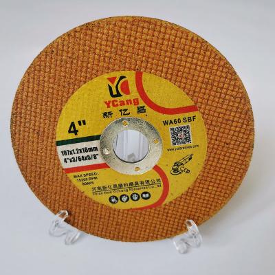 China INOX/STEEL/METAL T41 Disc YiCang Brand Resin Abrasive Bond Cutting Wheel Size 4 Inch for sale