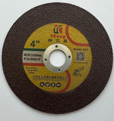 China Hot Selling INOX/STEEL/METAL Metal Abrasive Tools Disc Abrasive 4 Inch X1.0mm Cutting Wheel for sale