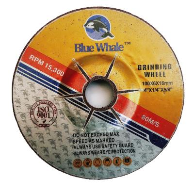 China INOX/STEEL/METAL 4inch 100x6x16mm abrasive steel grinding wheel for sale