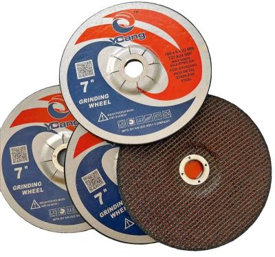 China INOX/STEEL/METAL YCANG 7inch 180x6x22.2mm Abrasive Steel Grinding Wheel for sale