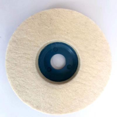 China INOX/STEEL/METAL LA T.A.O. RED NON-WOVEN 4 Inch Wheel Polishing Nylon Non-Woven Wheel for sale