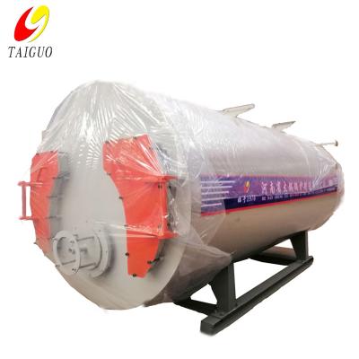 China WNS horizontal caldera de vapor 10bar condensing fire tube gas steam boiler cost 1 ton for sale