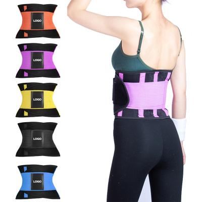 China Custom Eco-Friendly Logo Adjustable Plus Size Elastic Neoprene Women Sweat Slimming Waist Trainer Shaper Belt for sale