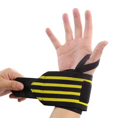 China New Adjustable Elasticity Breathable Custom Adjustable Training Wrist Straps Bandages Pressurized Wrist Support Wraps Sports Brace Weightlifting Wrist Protector for sale