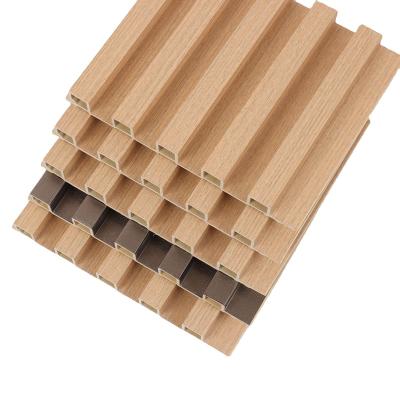 China Modern Wood Plastic Interior Decoration WPC Wall Panel Hotel Decoration for sale