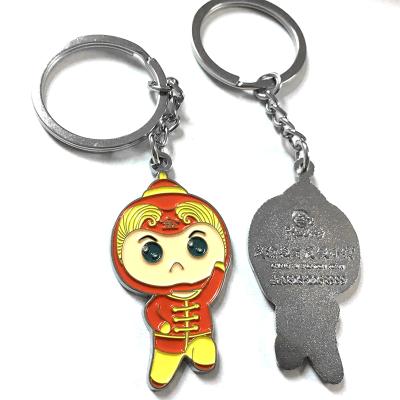 China Popular Enameled Fandi Zinc Alloy Die Cast Designer Key Ring Custom Logo Keychain Keychain for sale