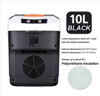 China ABS Mini Fridge 10 Liter Portable AC/DC Powered System Thermoelectric Cooler and Warmer for Cars, Homes, Offices, and Dorms for sale