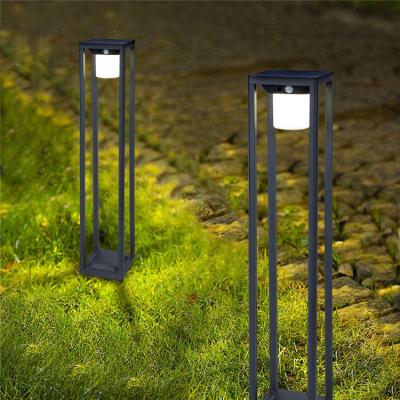 China Hot Sale Garden IP44 Waterproof Three Switch Mode Motion Sensor Floor Wall Lawn Outdoor Solar Garden LED Light for sale