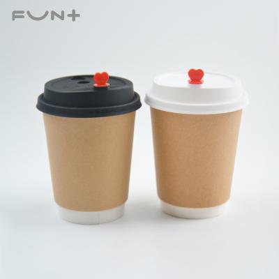 China Hot Selling 12oz DOUBLE WALL Cheap Price Disposable Tea Printable Coffee Double Wall Customize Paper Cup for sale