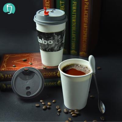 China Printable 22oz White Single Wall Disposable Customize Cheap Price Quality Disposable Coffee Paper Cup for sale