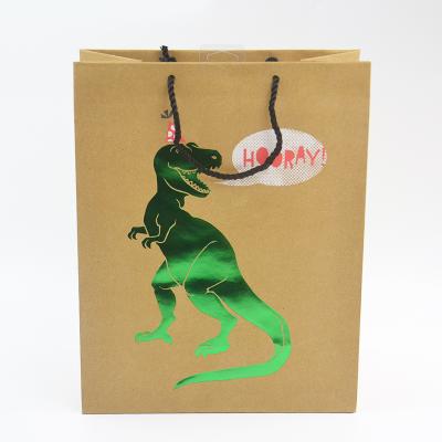 China Disposable Brown Custom Printing Kraft Paper Shopping Bag for sale