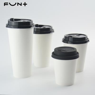 China Factory sales 360ml 12OZ white paper single wall paper cup disposable coffee cup,customizable printed logo for sale