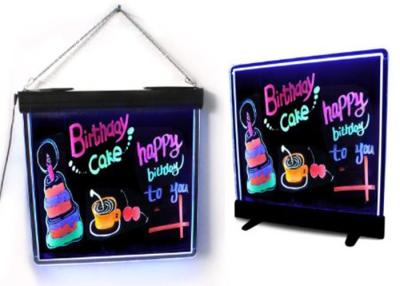 China RGB Full color hanging LED light writing board in Wine Bar led moving message signs for sale