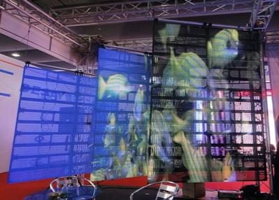 Chine Poids léger de verre mené transparent d'intérieur de la vidéo SMD 2R1G1B d'écran de visualisation P12.5 à vendre