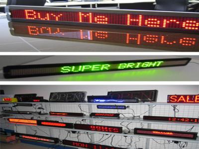 China Digital LED Scrolling advertising signs Display RGB for bus taxi 7.62 mm Pixel Pitch for sale