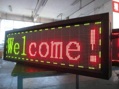 China Traffice Yellow and Red Color Scrolling LED Sign Electronic Moving Message for sale