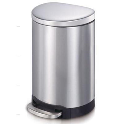 China Kitchen Simple Design Classic Stainless Steel Environmental Protection Desktop 40L Silver Pedal Waste Bin for sale