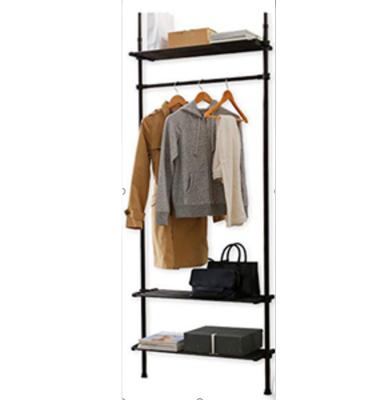 China New boutique classic/postmodern high quality black metal garment telescopic rack for sale