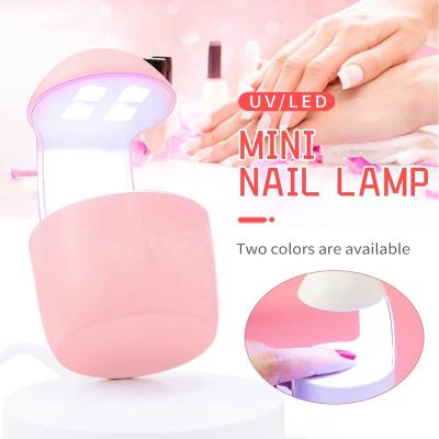 China Nail Kit With Lamp 8W Poly Mini Portable Mini Portable Led Nail Lamp Electric Gel Nail Lamp PC+ABS Poly for sale