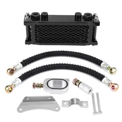 China Engine Cooling System Motorcycle MSX125 All Aluminum Oil Heater Radiator Cores Water Cooling Oil Cooler Set for sale