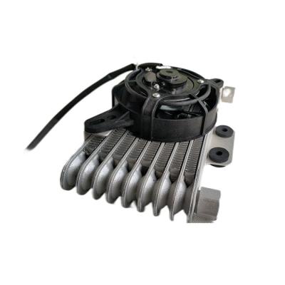 China Motorcycle Body System Motorcycle Oil Cooler Engine Modified Oil Radiator Fan Assembly for sale