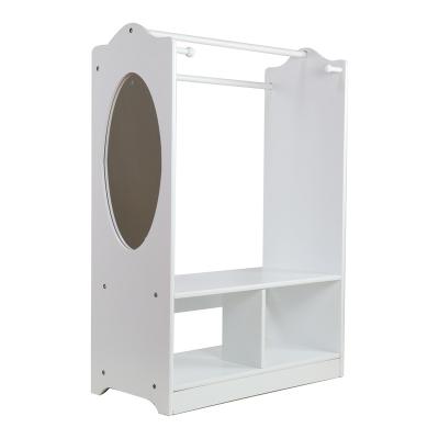 China European Modern Wardrobe Spring Factory European White Wooden Vertical Bedroom With Mirror for sale