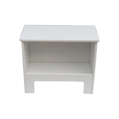 China Latest Minimalist Original Simple Classic MDF Bedside Locker Bedroom White Wooden Locker for sale