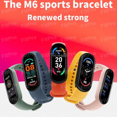 China Popular Wifi Fitness Watchband Heart Rate Smart Band M6 Band Smart Wristband Smart Bracelet for sale