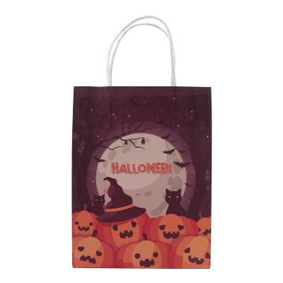 China 8 Color Flexo Printing Handle Paper Bags for Halloween Promotion for sale