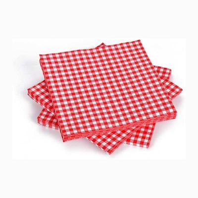 China Compostable Red Paper Napkin Tissue For Fall Holiday Thanksgiving for sale