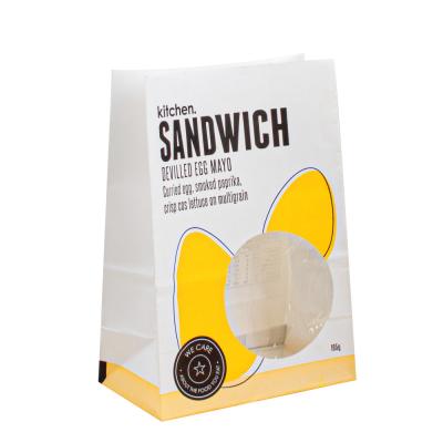 China OEM Kraft Paper Packing Bag Oil-resistance Inside Finishing Paper Baguette Bread Bags for sale