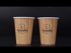 Coffee Cup Disposable Logo Printed Eco Friendly FSC Certified