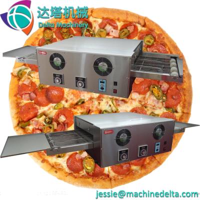 China Commercial pizza gas or electric tunnel oven for pizza with chain conveyor for sale