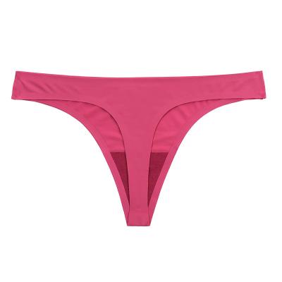 China Attractive One-Piece Seamless High Elasticity T-Back Thong Panties Female Seamless Underwear Women's Thong Panties Antibacterial for sale