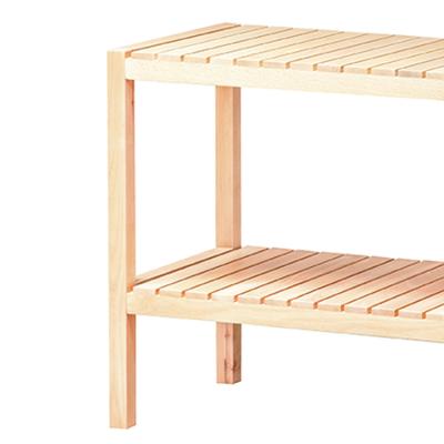 China Multi-Functional Solid Pine Self-Service Shoe Rack Bench for sale