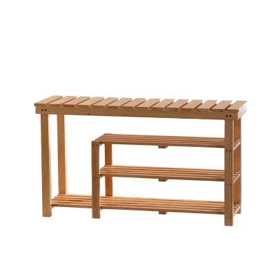 China Modern Modern Four-Layer Wooden Shoe Rack Shelf for sale