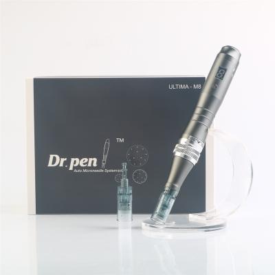 China Professional Anti-puffiness Digital 6 levels wireless derma pen dr. pen m8 with special needle cartridges for derma pen. for sale