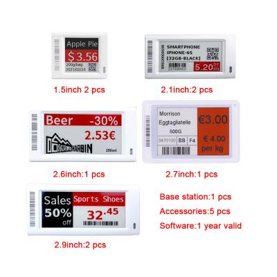 China Supermarket Label BLE5.0 e Ink Display Electronic Price Tag EEL Shelf Label Demo Kit B Electronic Demo Kit B for sale