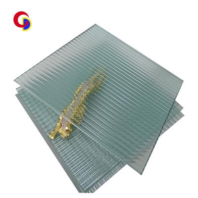 China Yard 4mm 5mm 6mm 8mm changhong moru pattern tempered texture fluted tubular decorative transparent tempered glass for sale