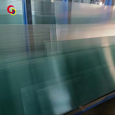 China Transmitted softening light 4mm 5mm 6mm 8mm changhong moru pattern tempered texture fluted tubular decorative transparent tempered glass for sale