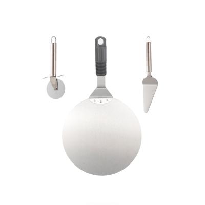 China High quality viable high quality thick shovel small round cake blade pizza stainless steel baking tool for sale