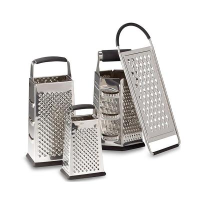 China Hot Selling Viable 3 Inch 4 Side Multifunctional Stainless Steel Cheese / Vegetable Ginger Grater for sale